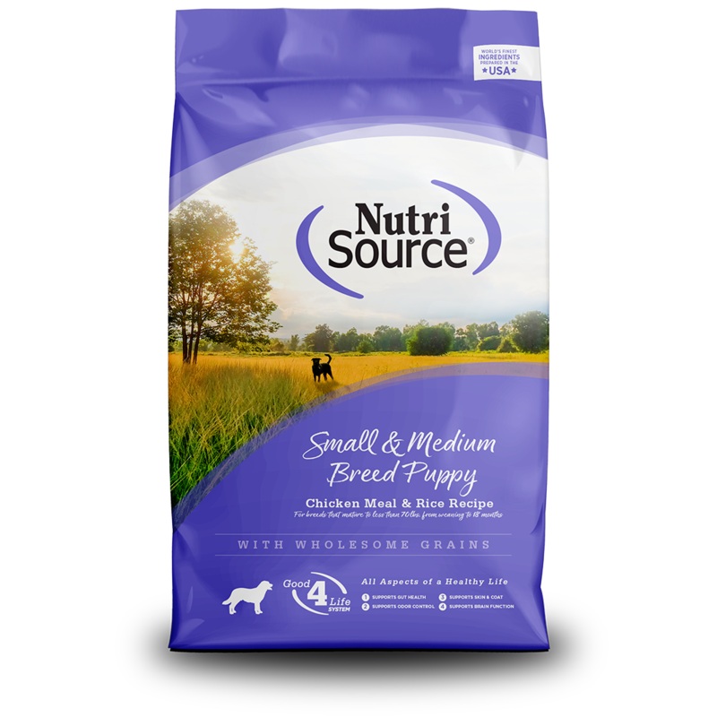NutriSource Small & Medium Breed Puppy Dog Food 15 lb