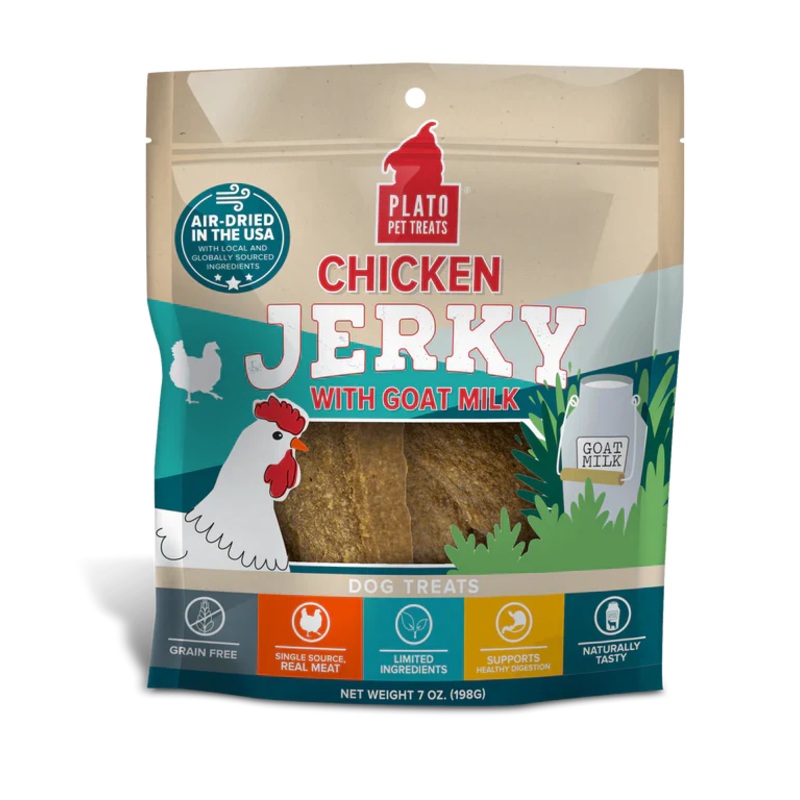 Plato Chicken with Goat’s Milk Jerky Dog Treats