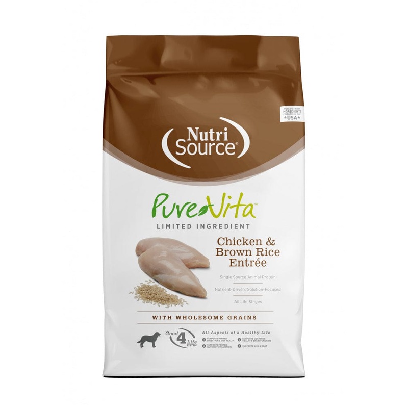 PureVita Chicken And Brown Rice Dry Dog Food 4 lb