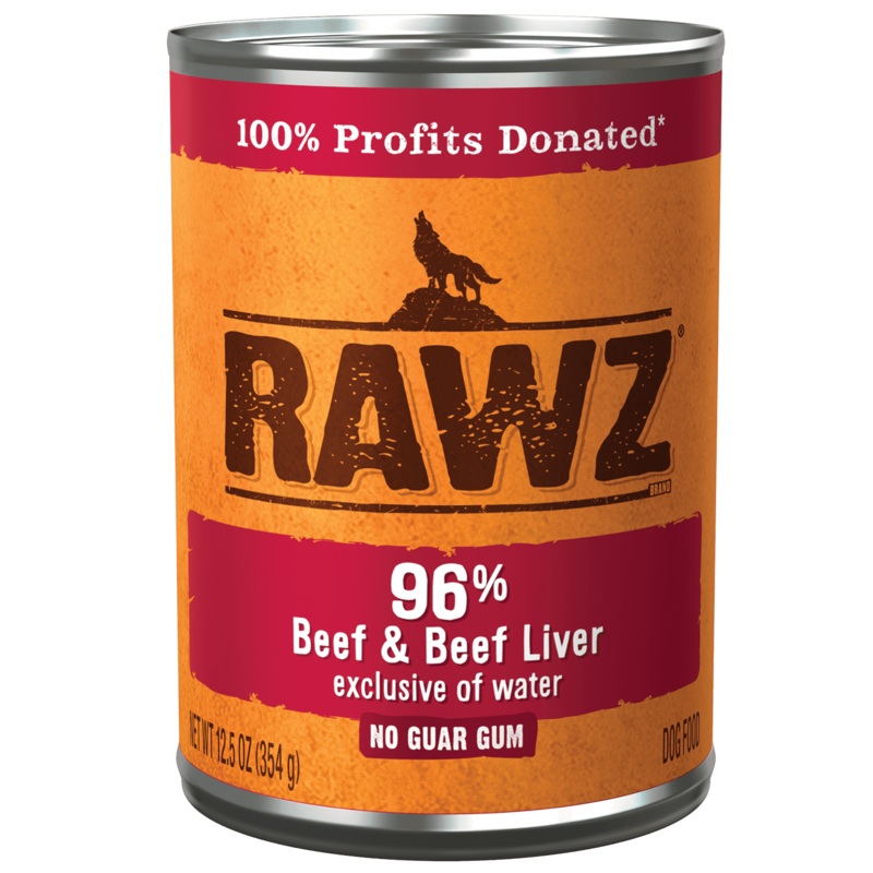 Rawz 96% Beef & Beef Liver Dog Food
