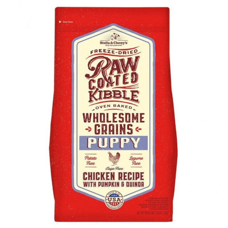 Stella & Chewy’s Wholesome Grains Freeze Dried Raw Coated Kibble Puppy Chicken Recipe 22 lb