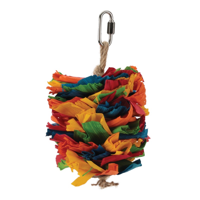 HARI SMART.PLAY Enrichment Parrot Toy – Corn Silk Cascade – Small