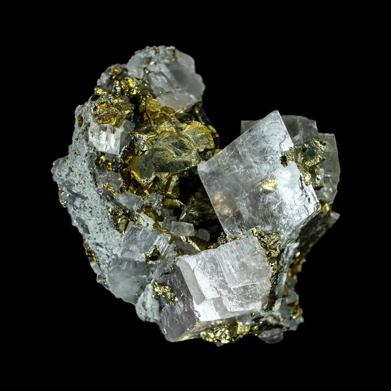Iceland Spar with Chalcopyrite