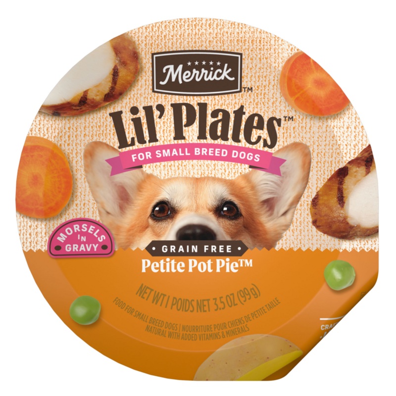 Merrick Lil’ Plates Adult Small Breed Grain Free Petite Pot Pie Canned Dog Food