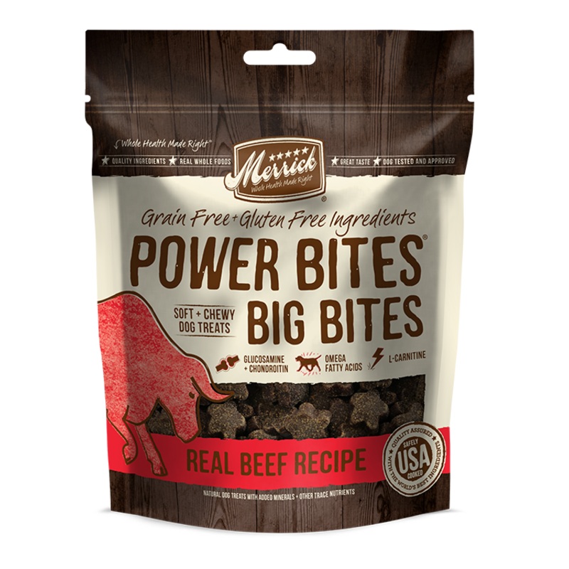 Merrick Power Bites Big Bites Real Beef Recipe