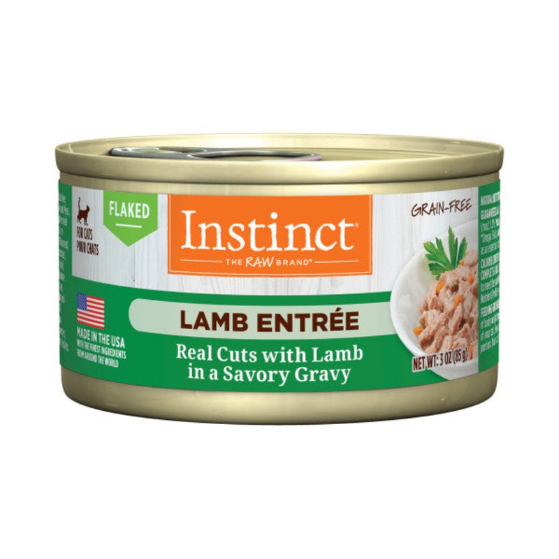 Nature’s Variety Instinct Flaked Lamb Entre Wet Cat Food 5.5 oz Single
