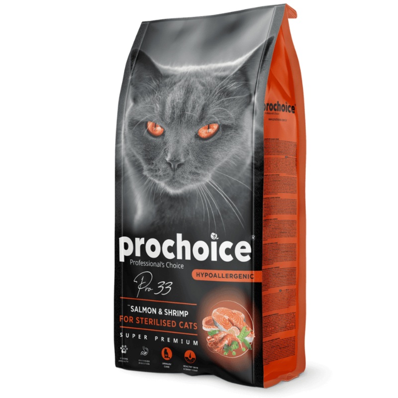Prochoice – Pro 33 Salmon & Shrimp Sterilized Hypoallergenic 2kg-15kg 2kg