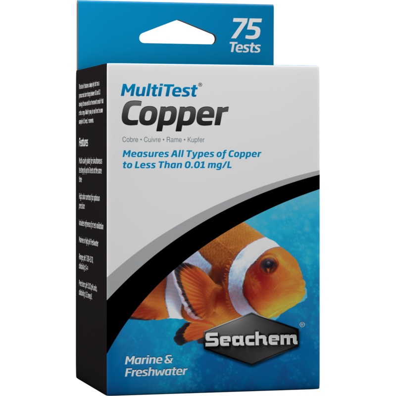 Seachem MultiTest Copper – 75 Tests