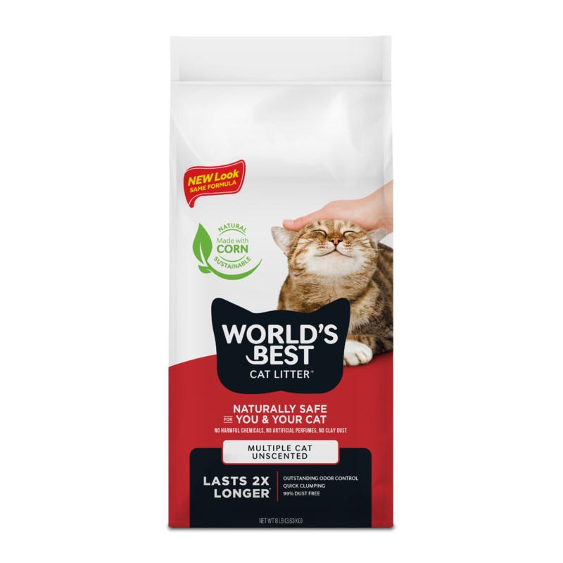 World’s Best Cat Litter Multiple Cat Formula, 8lb Bag