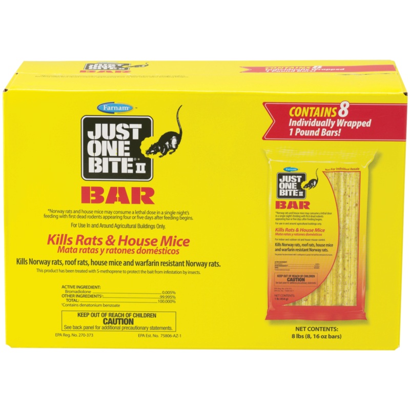 Just One Bite II Bar Rat & Mouse Killer 8 lbs