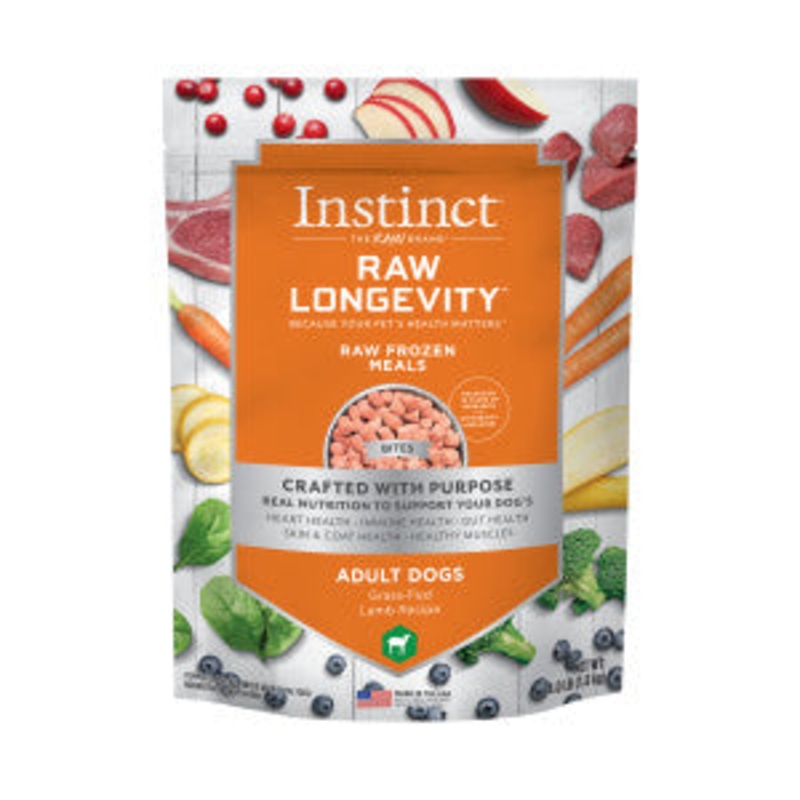 Nature’s Variety Instincy Longevity Frozen Dog Food Bites 4lb Lamb