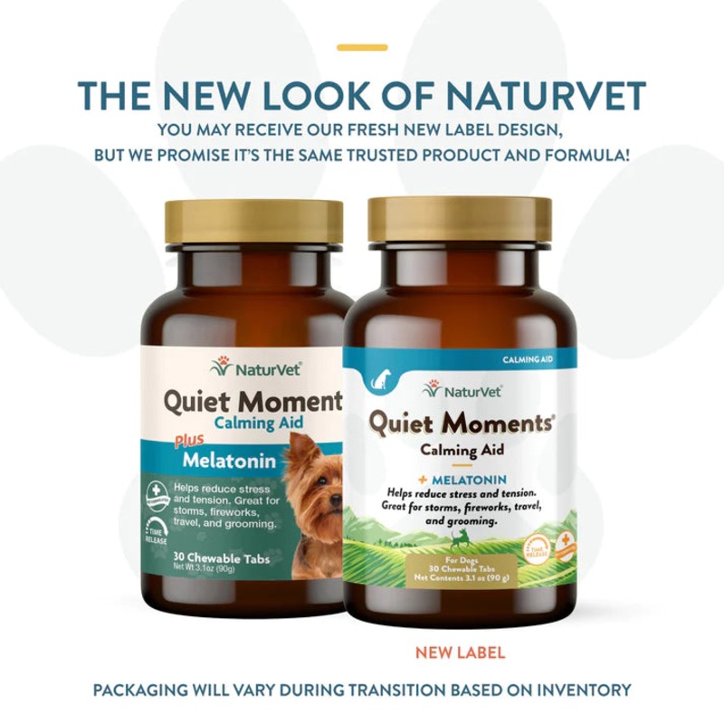NaturVet Quiet Moments Calming Aid Tablets 30 chew tabs