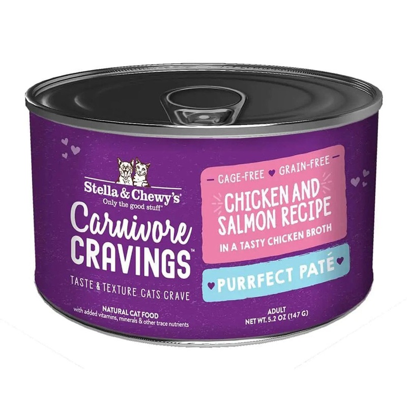 Stella & Chewy’s Carnivore Cravings Purrfect Pate Chicken & Salmon Cat  Food 5.2oz