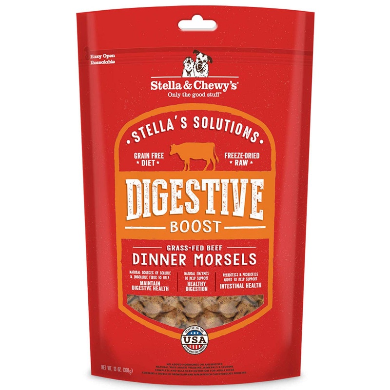 Stella & Chewy’s Stella’s Solutions Grain Free Digestive Boost Grass Fed Beef Dinner Morsels Freeze-Dried Raw Dog Food