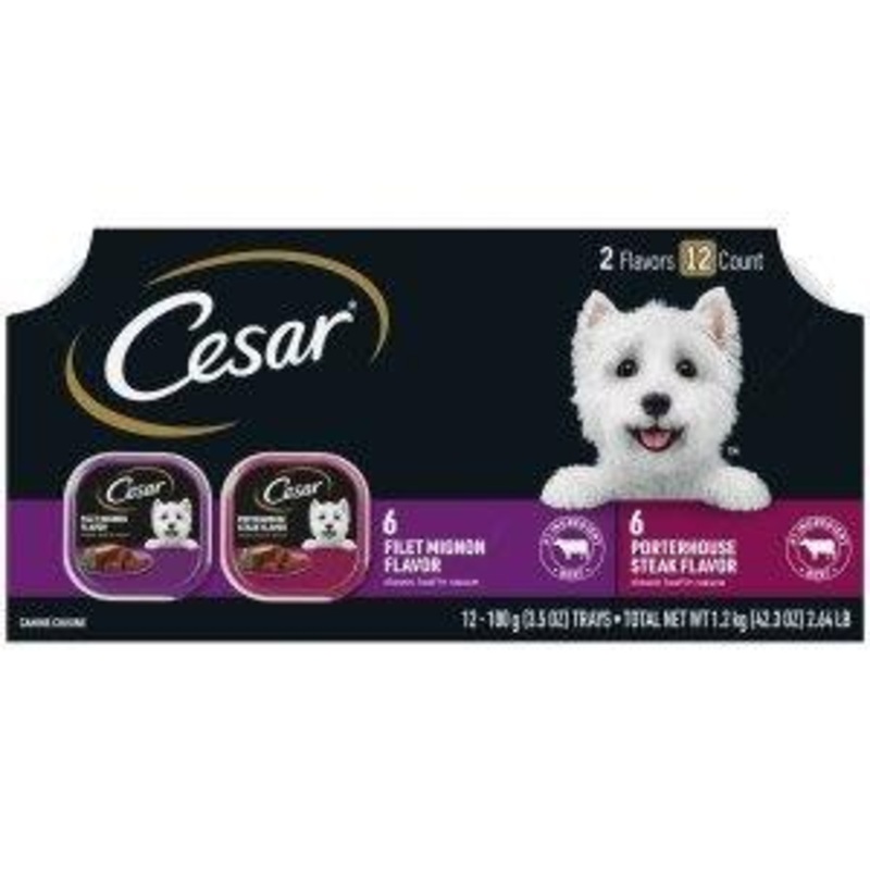 Cesar Filet Mignon & Porterhouse Steak 3.5oz 12ct Pack 12ct