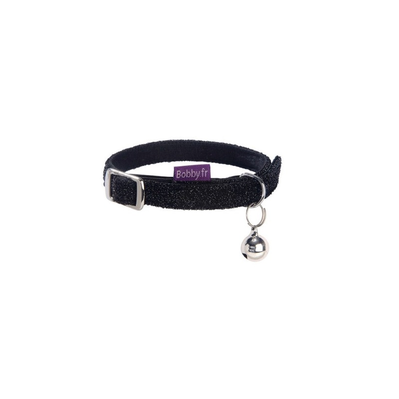 Disco Cat Collar – Black / XS