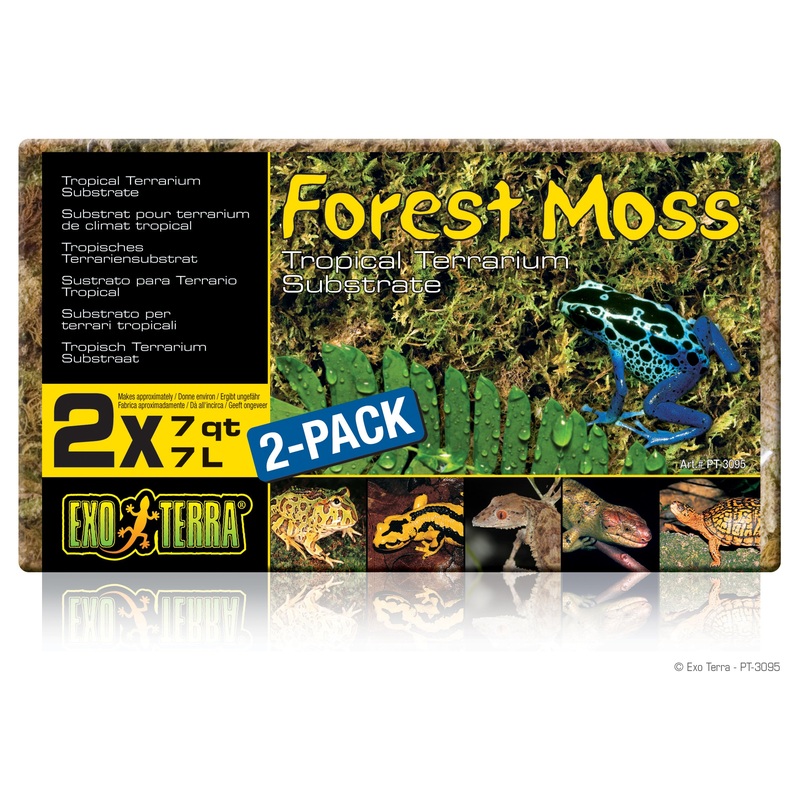 Exo Terra Forest Plume Moss 7 Quart (2 Pack)