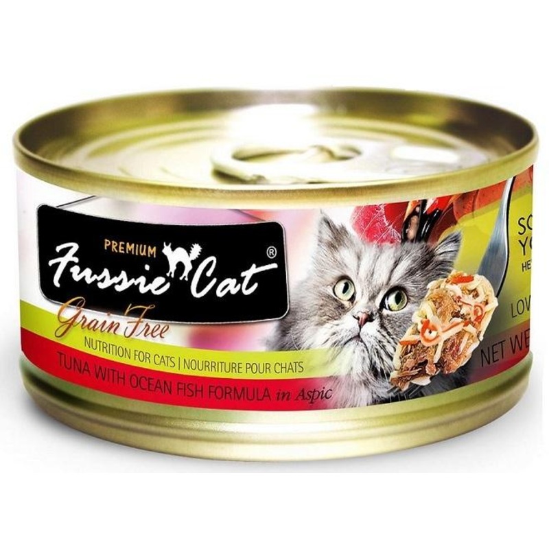 Fussie Cat Premium Tuna with Ocean Fish Formula in Aspic Canned Food
