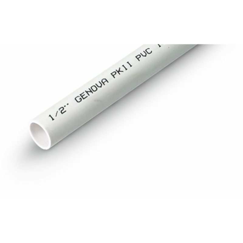 Genova Products Plain End PVC Schedule 40 Pressure Pipe 1-1/2 in x 10 ft