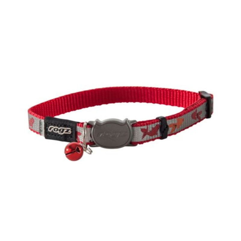 Rogz Reflectocat Red Fish Cat Collar – X-Small