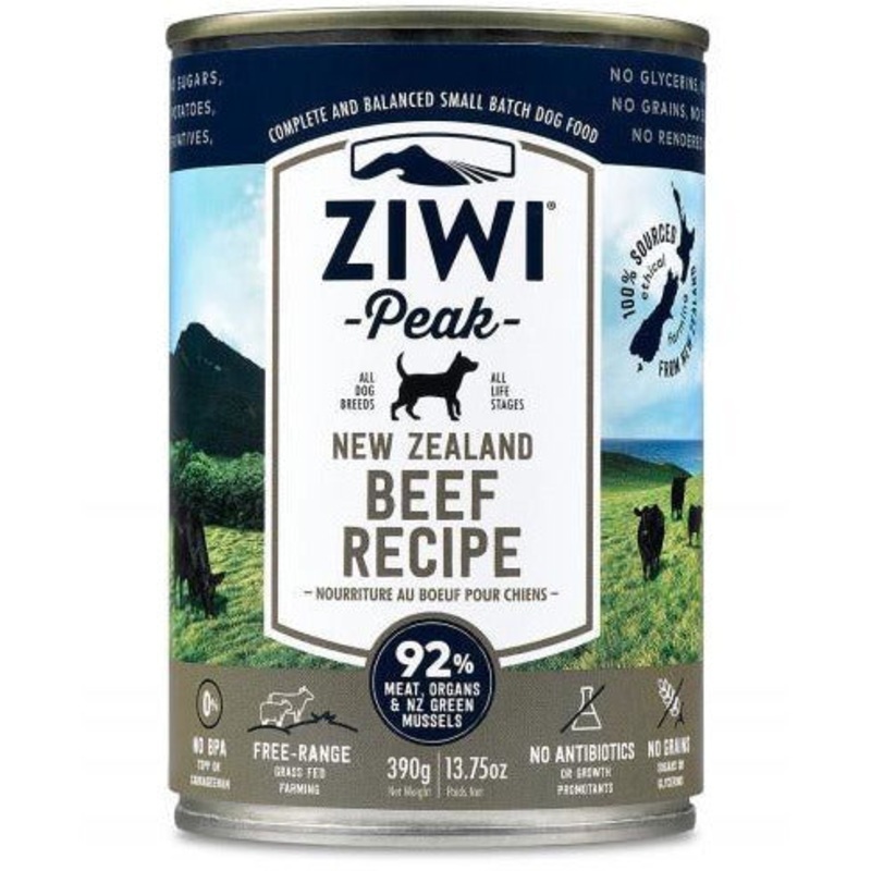 Ziwi Peak – Beef Recipe – Canned Dog Food – 13.75 Oz., Case of 12
