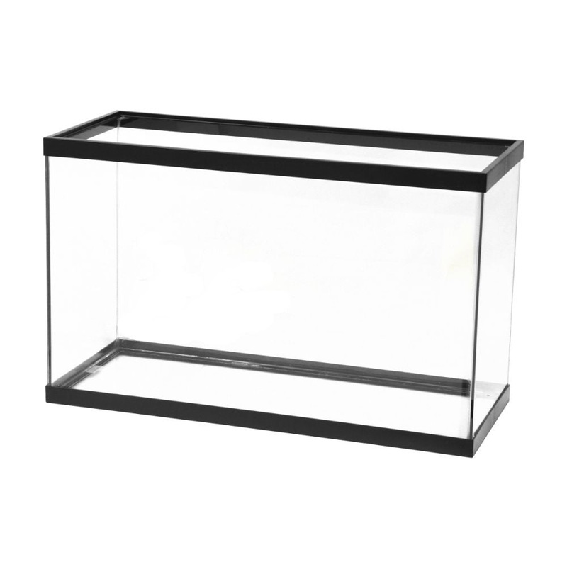 Aqueon  Glass Rectangle Aquarium Clear Silicone Black 29 Gallon One Size