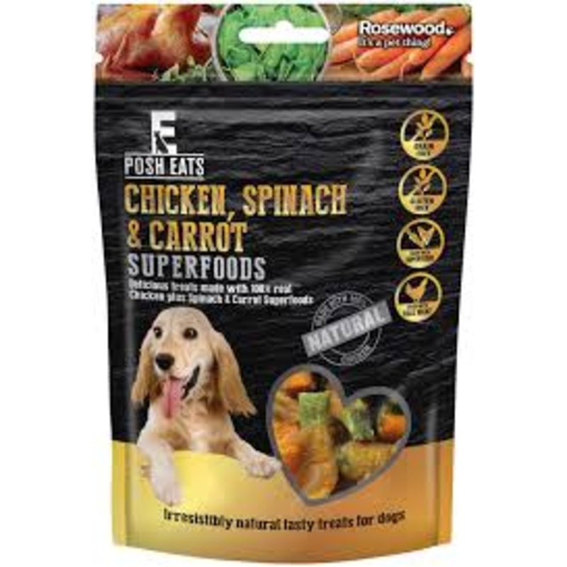 Chicken Wrapped Spinach and Carrot Superfoods 80g
