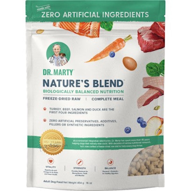 Dr. Marty Nature’s Blend Freeze Dried Raw Dog Food 16-oz