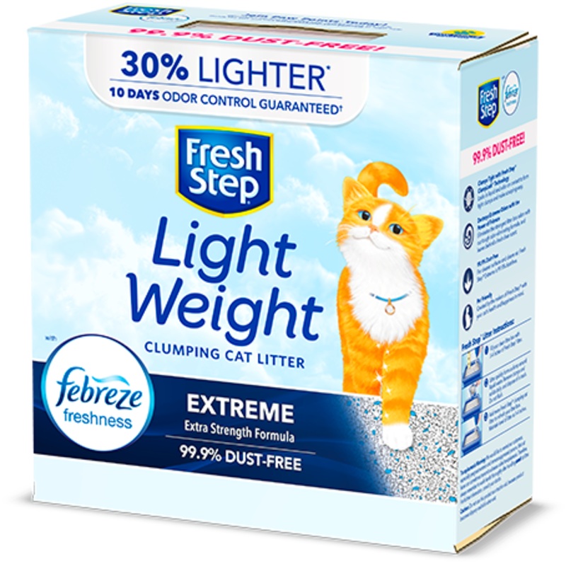 EXTREME LIGHTWEIGHT SCENTED LITTER WITH THE POWER OF FEBREZE 15.4-lb