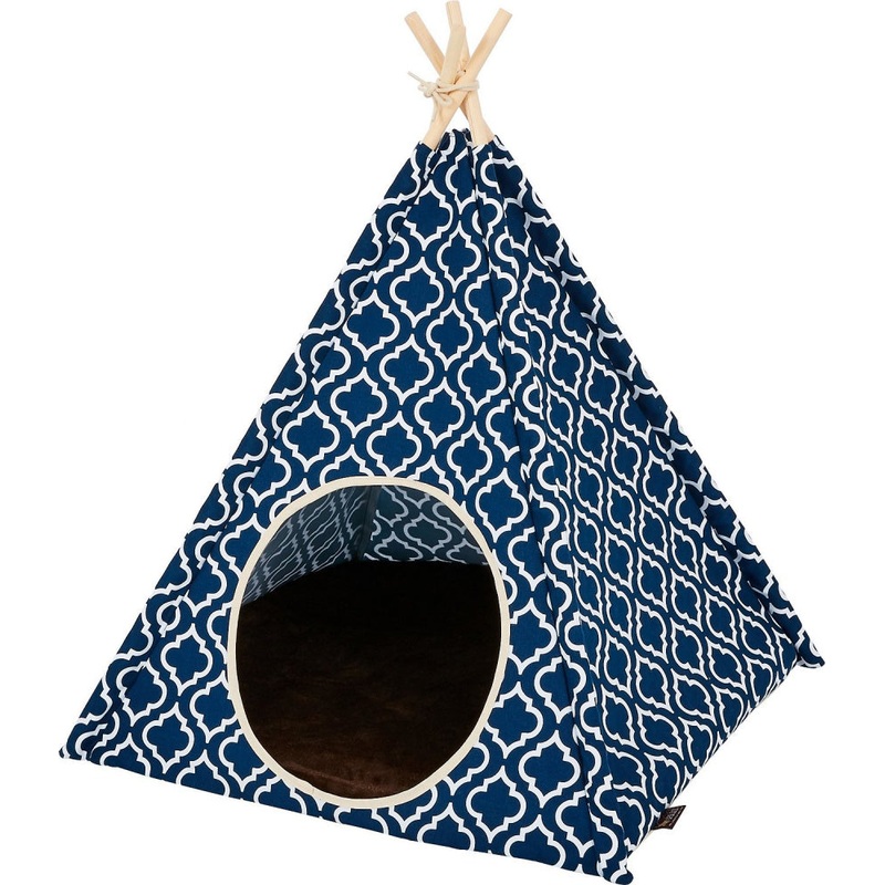 P.L.A.Y. Teepee Tent for Cat or Dog, Moroccan Navy