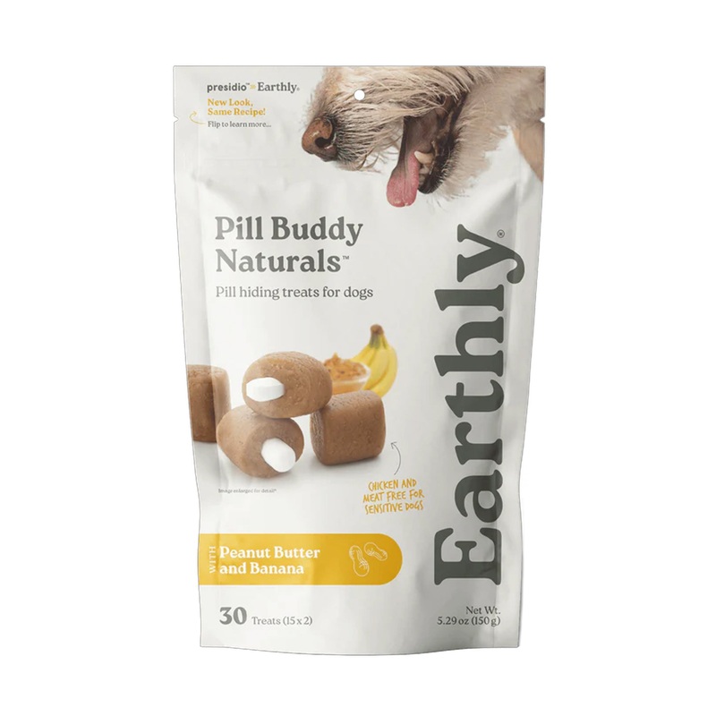 Pill Buddy Natural PB & Banana Pill Pouches for Dogs 5.3 oz