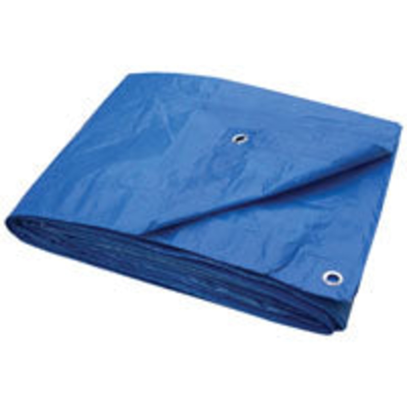 ProSource Tarpaulin, 10 ft L, 8 ft W, 3.5 mil Thick, Polyethylene, Blue 10′ x 8′ x 3.5 mil Blue