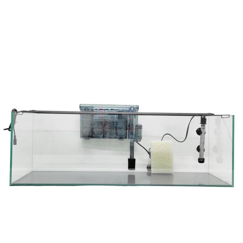 22 Gallon Clear Glass Bookshelf Aquarium Kit 8mm (35.82″x11.81″x11.81″)