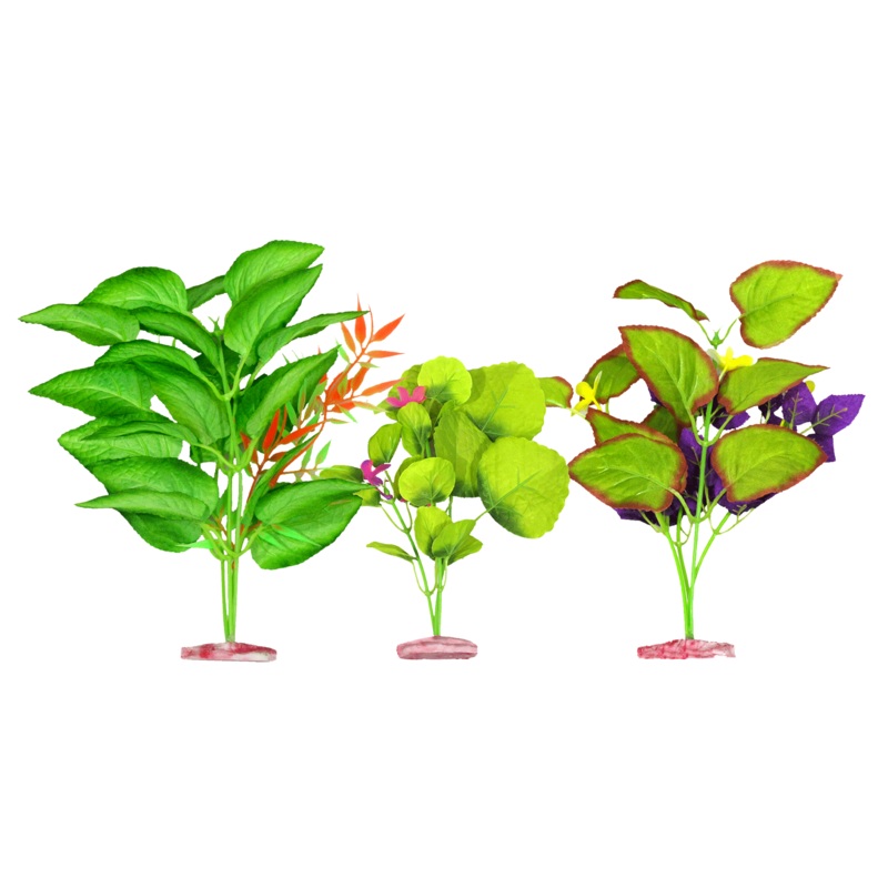 Aquamate – Medium Silk Plants Natural (3pk) 3pk Natural