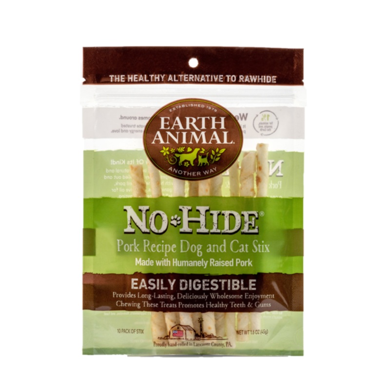 Earth Animal Pork No-Hide STIX 10 Pack