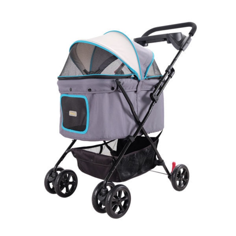 IBIYAYA EASY STROLLING PET BUGGY GREY