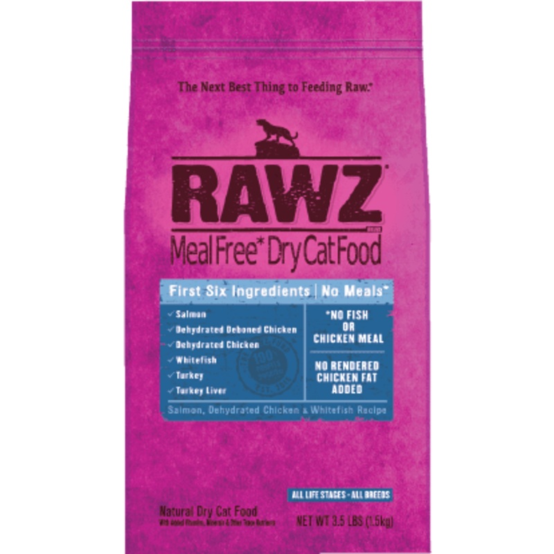 RAWZ Salmon, Dehydrated Chicken & Whitefish Cat Food Recipe