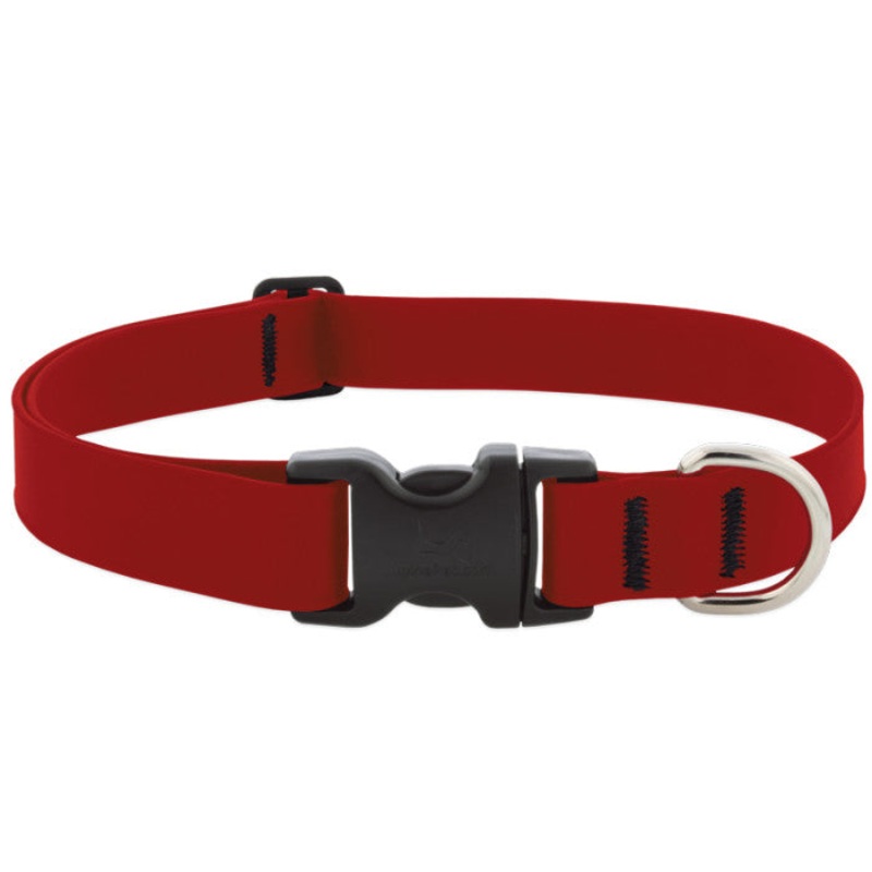 Splash Waterproof Dog Collar 16″-28″, 1″ Wide – Brick Red