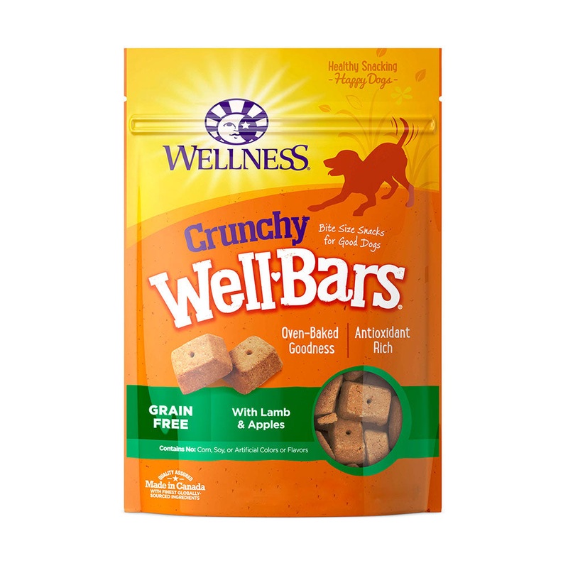 Wellness Complete Health Grain Free WellBars with Lamb & Apples Crunchy Dog Treats 20 Oz