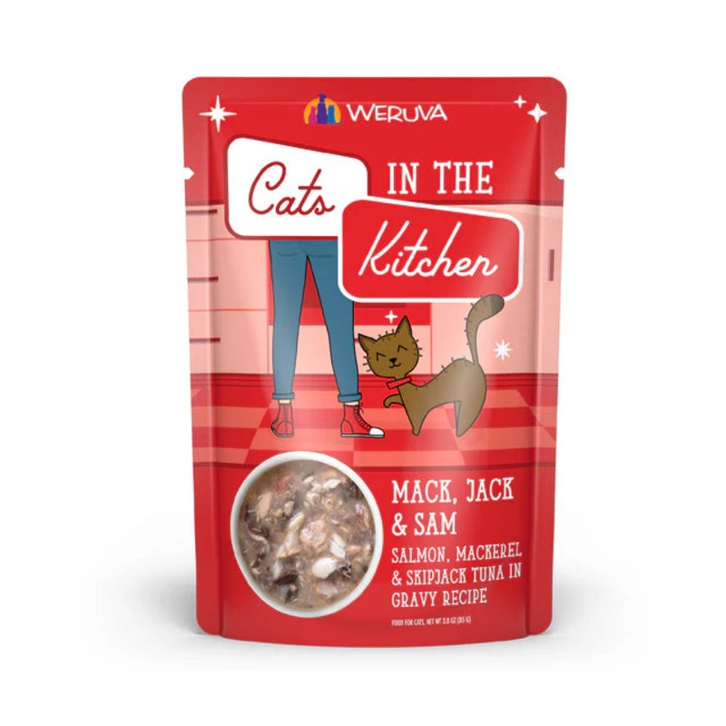 Weruva Cats In The Kitchen Mack, Jack & Sam Cat Food Individual 85g