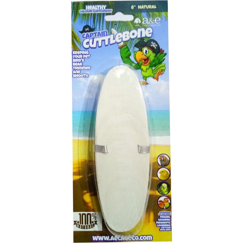 A&E Natural Cuttlebone 6 inch