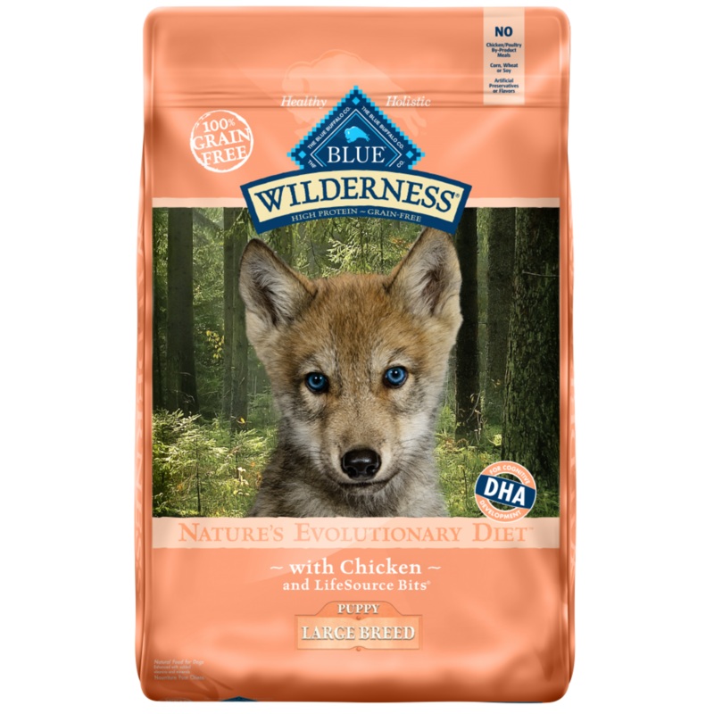 Blue Buffalo Wilderness Large Breed Puppy Grain-Free Chicken Recipe Dry Dog Food