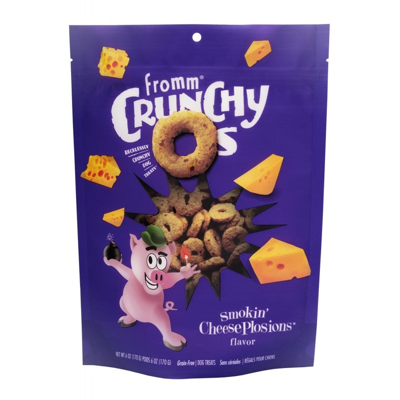 Fromm Grain Free Crunchy Os Smokin’ CheesePlosions Flavor 6oz bag of Dog Treats