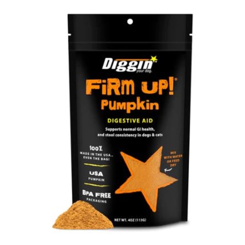 Diggin Your Dog Firm Up! Pumpkin Apple Pectin Fiber Supplement 1 oz