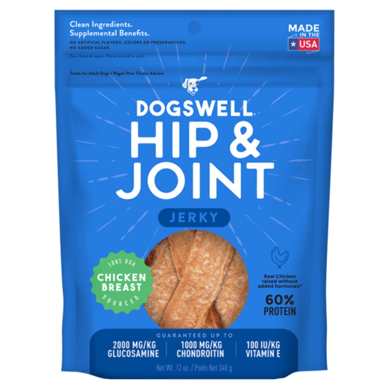 Dogswell Hip & Joint Jerky Treats, Chicken Breast