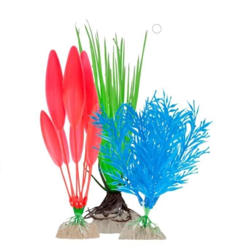 GloFish Aquarium Plant Multi-Pack of 3