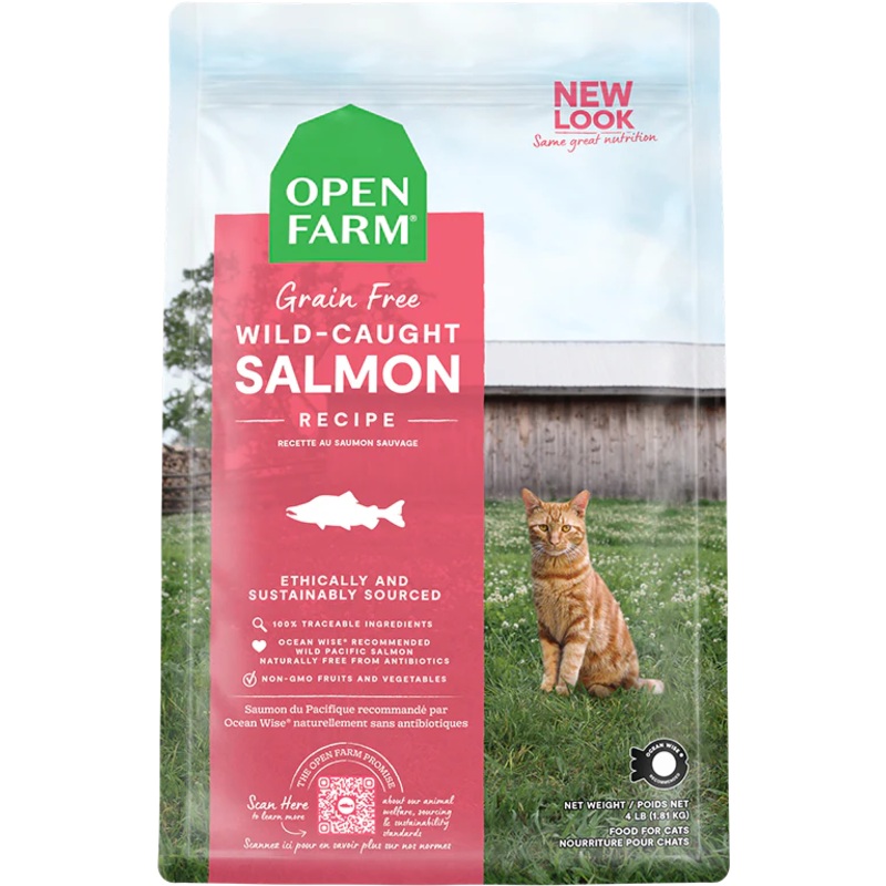 Open Farm Wild-Caught Salmon Dry Cat Food 2lb