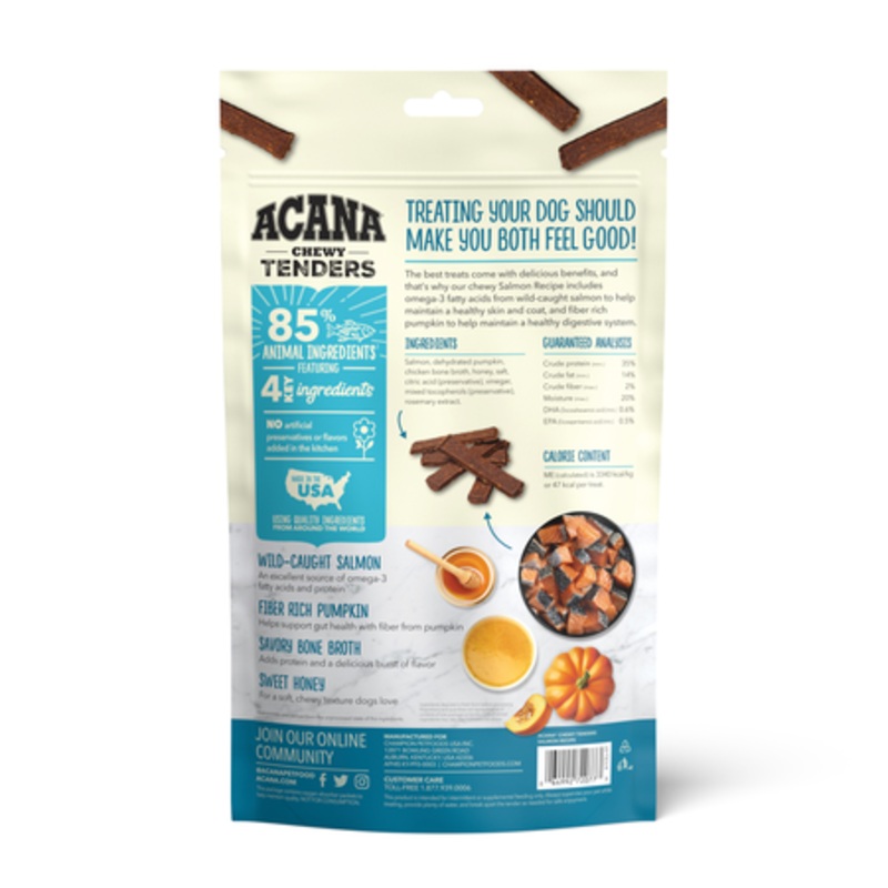 ACANA Chewy Tenders Salmon Recipe Dog Treats 4 Oz