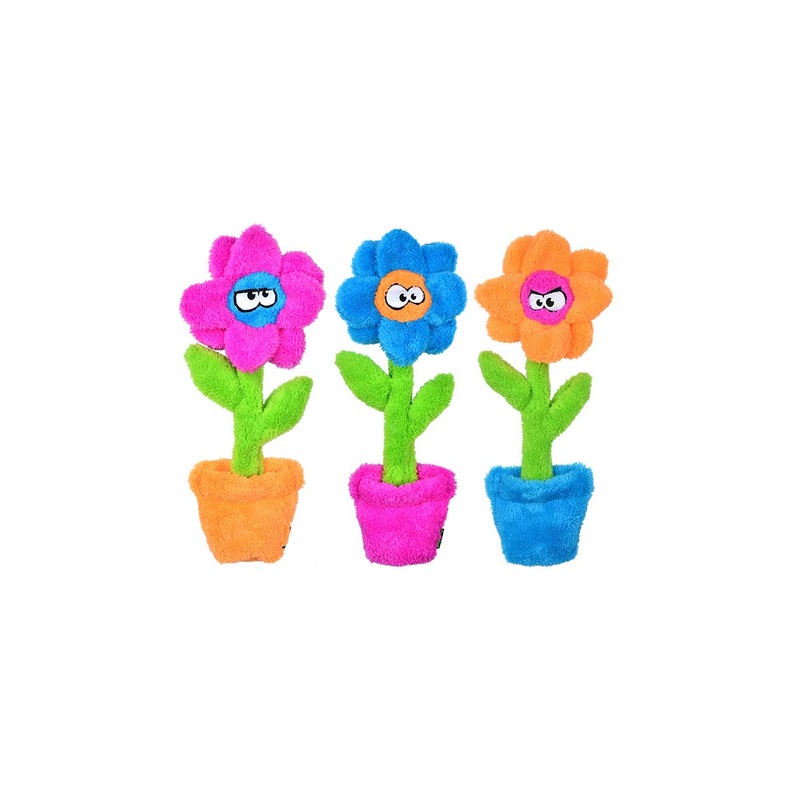 Cycledog Duraplush Dog Toy – Potted Flowers