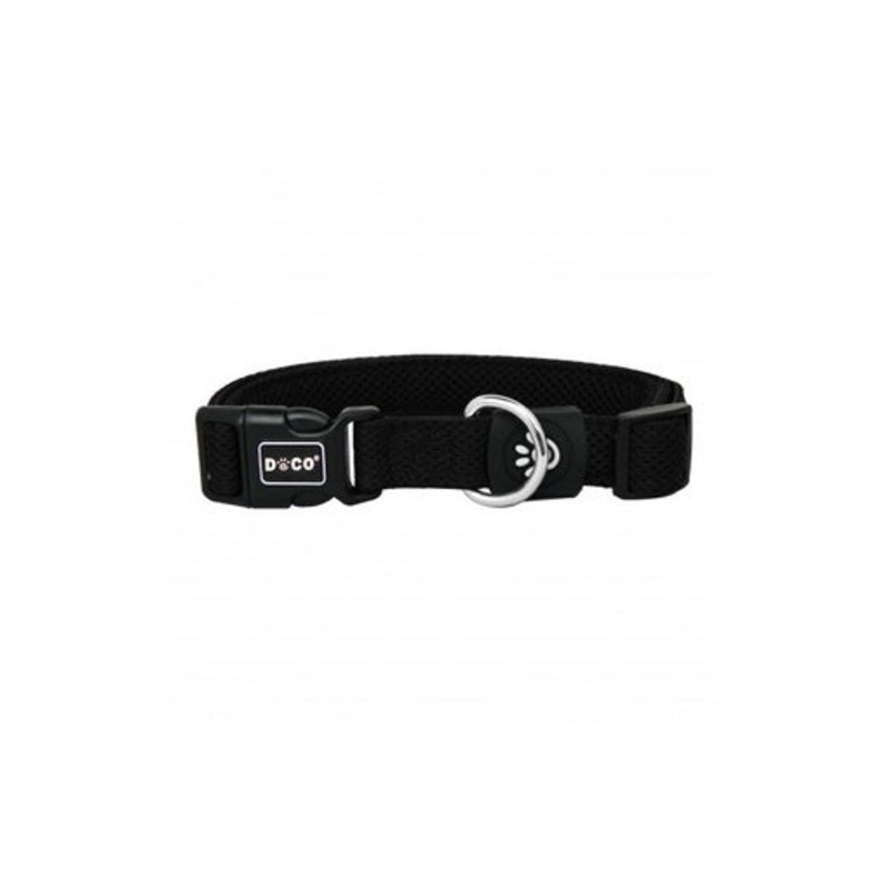 Doco Puffy Mesh Collar (DCA102)[Color – Black, Size – XS]